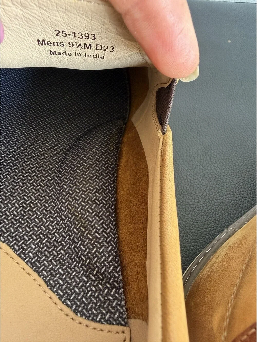 Johnston & Murphy McGuffey Slip On Light Tan Oiled Full Grain Leather 9 M